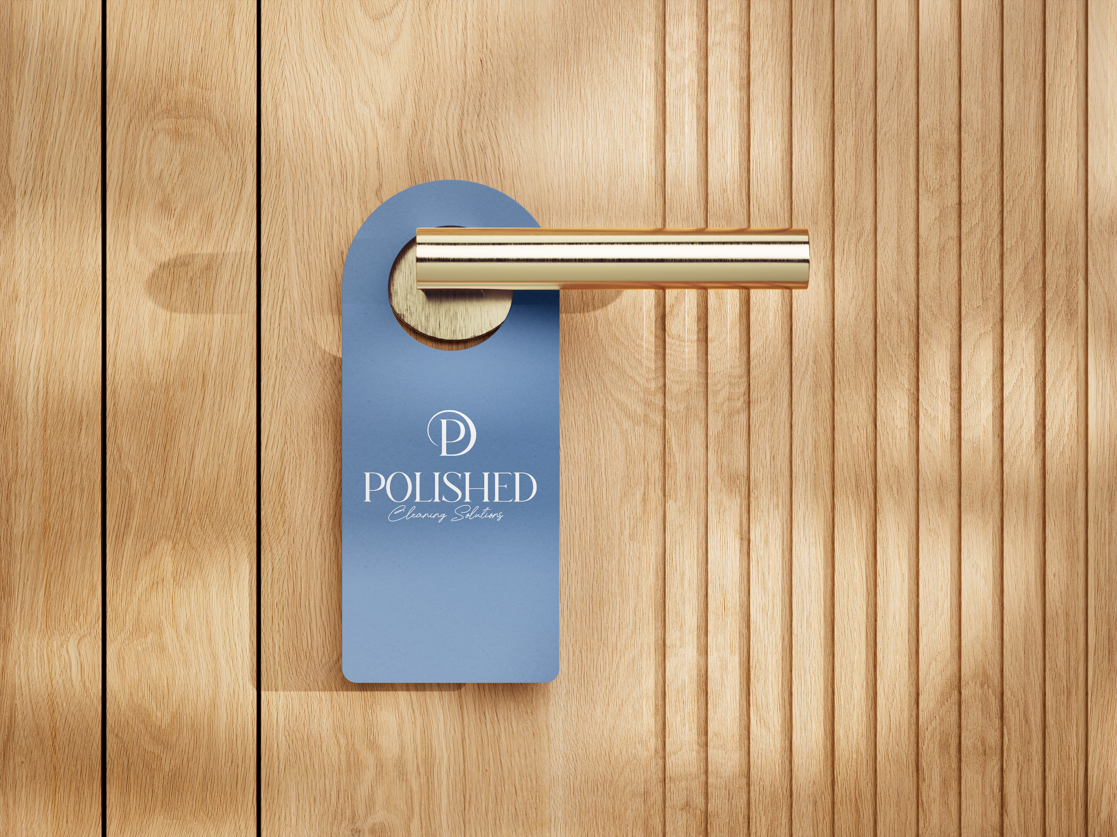 Polished Cleaning Solutions door hanger